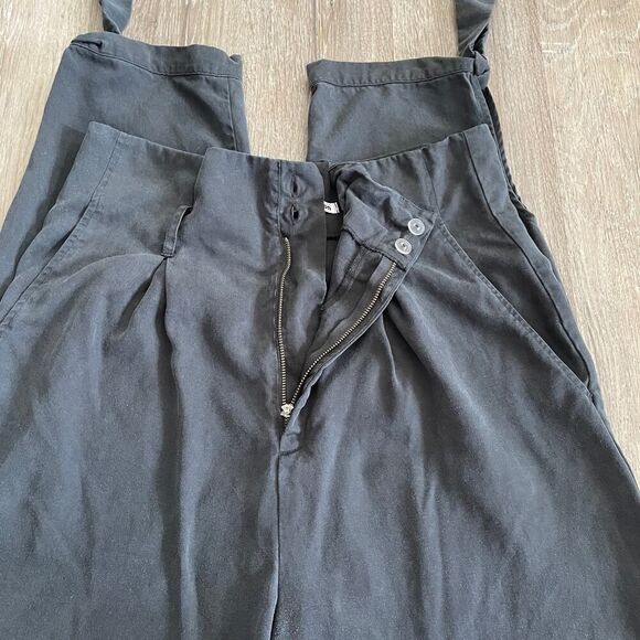 Reformation Avalon Vintage Black Ankle Tie High Waisted Trouser - Size: 10 - Picture 8 of 13